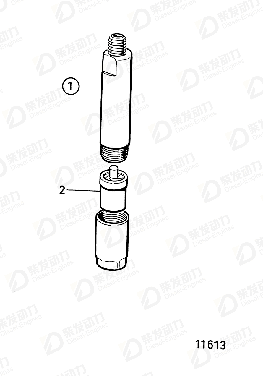 volvo penta Injector 3803398 Drawing volvo penta Injector 3803398 Drawing